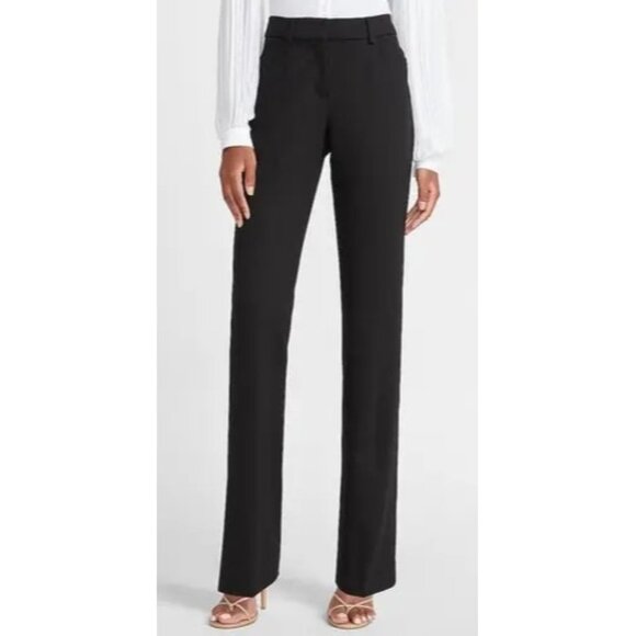 Express Black Publicist Black Boot Mid Rise Dress Pants 2R - Picture 1 of 5
